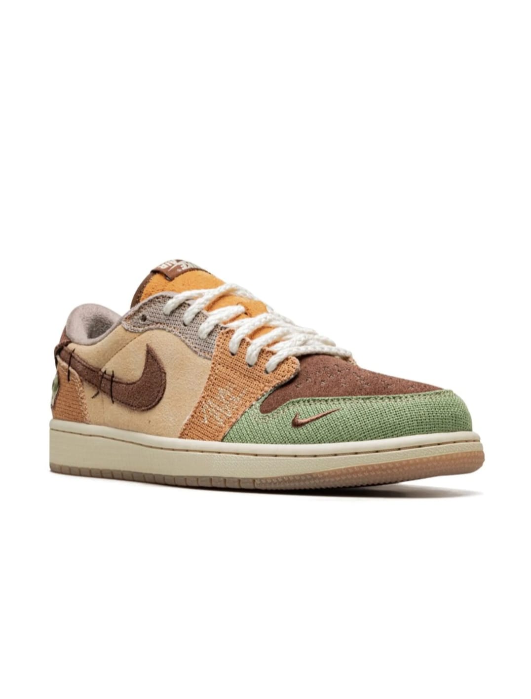 Nike Low Patchwork Brown Green -