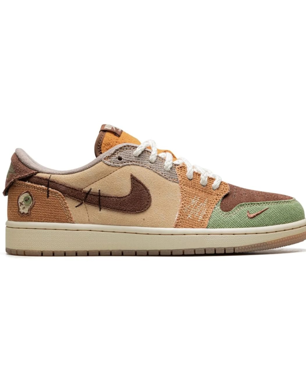Nike Low Patchwork Brown Green -